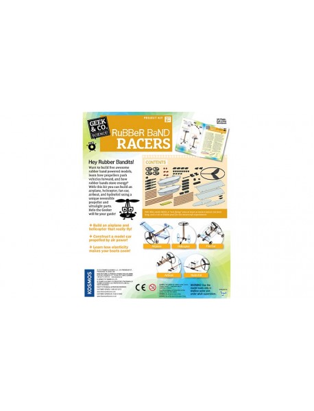 Geek&Co zinātnes komplekts Rubber Band Racers Geek&Co zinātnes komplekts Rubber Band Racers