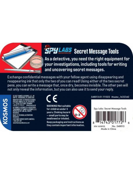 Spy Labs slepenais rakstīšanas komplekts Spy Labs slepenais rakstīšanas komplekts