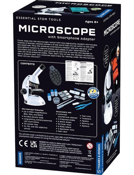 Kosmos mikroskops ar viedtālruņa adapteri Kosmos mikroskops ar viedtālruņa adapteri