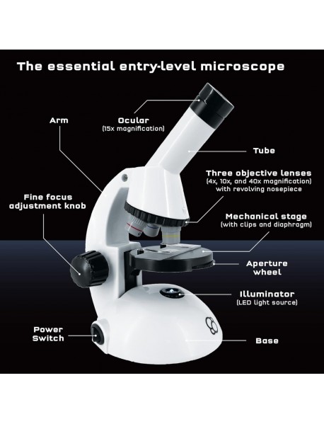 Kosmos mikroskops ar viedtālruņa adapteri Kosmos mikroskops ar viedtālruņa adapteri