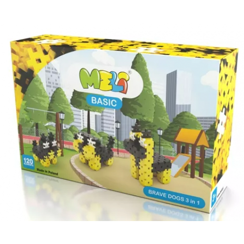 Meli konstruktors Drosmīgie kucēni 3in1 Meli konstruktors Drosmīgie kucēni 3in1