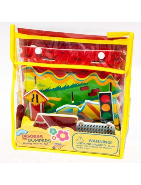 Diggers and Dumpers Floating Activity Scene Bath set