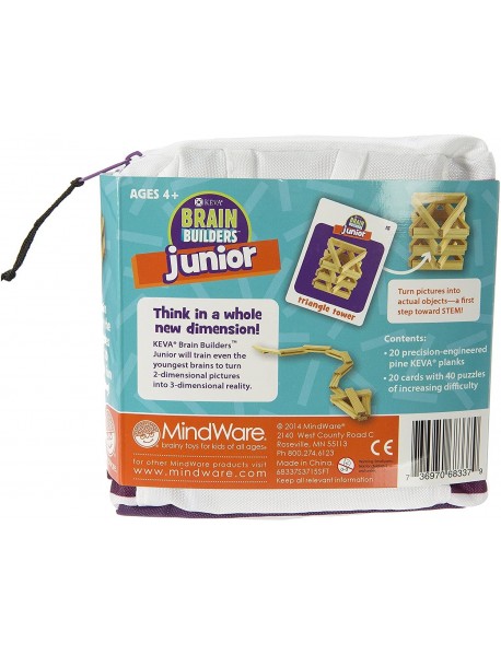 KEVA konstruktora komplekts "Brain Builders Jr."