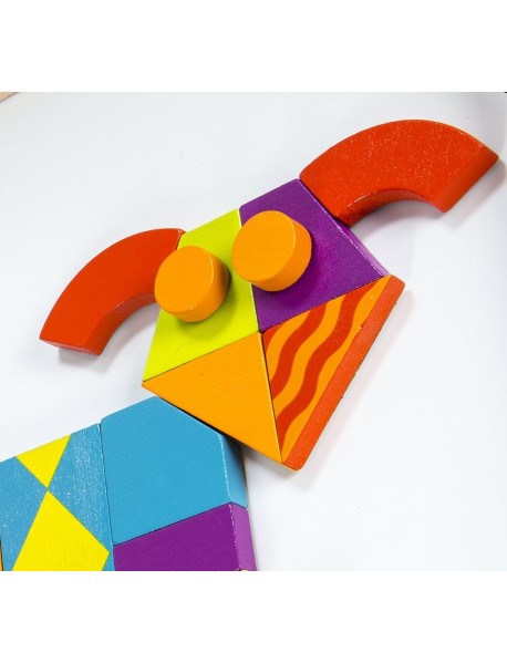 Magnētiskā puzle "Iztēles raksti"