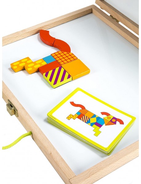 Magnētiskā puzle "Iztēles raksti"