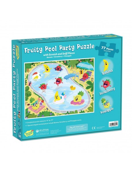 Kasīt un šņaukt: Augļu baseina ballītes puzle