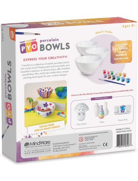 Radošais komplekts "Apglezno savas porcelāna bļodas"