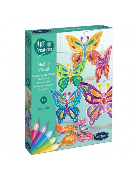 Vitrāžu komplekts - Tauriņi