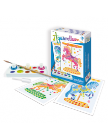 Mini akvareļu komplekts - Zirgi