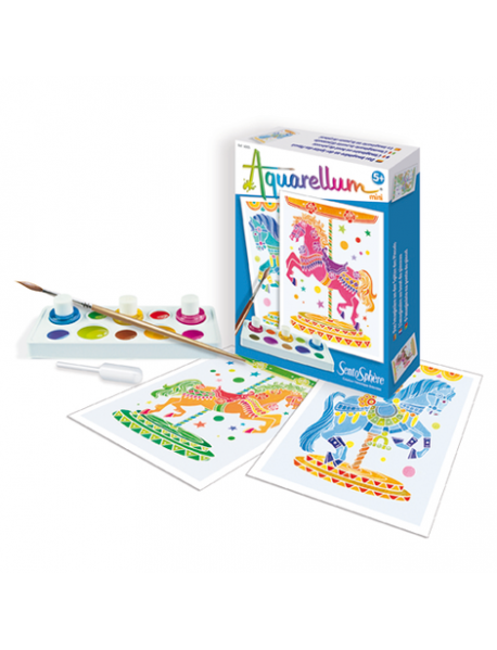 Mini akvareļu komplekts - Zirgi