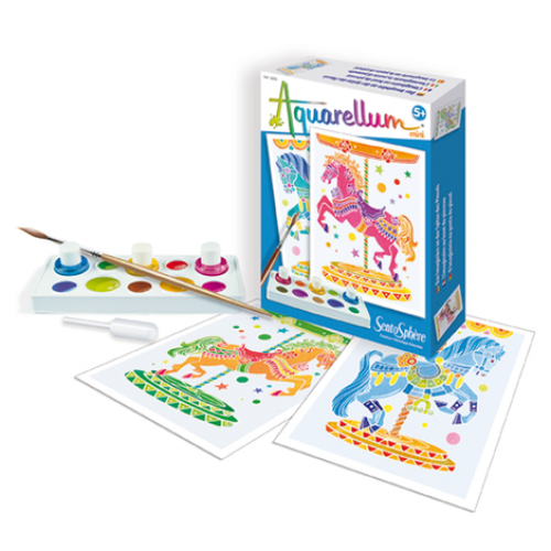 Mini akvareļu komplekts - Zirgi