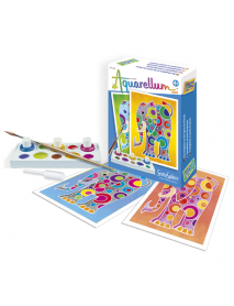 Mini akvareļu komplekts - Ziloņi Mini akvareļu komplekts - Ziloņi