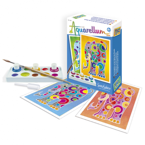 Mini akvareļu komplekts - Ziloņi Mini akvareļu komplekts - Ziloņi