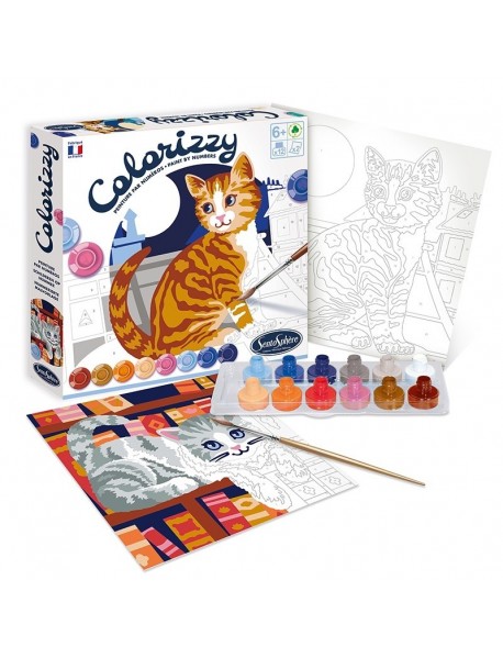 Radošais krāsojamo kaķu komplekts "Colorizzy Cats"
