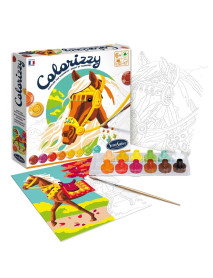 Radošais krāsojamo rotaļlietu komplekts "Colorizzy Horses"