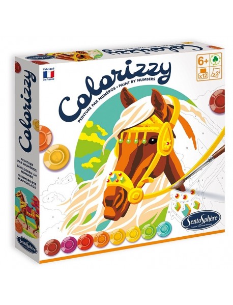 Radošais krāsojamo rotaļlietu komplekts "Colorizzy Horses"