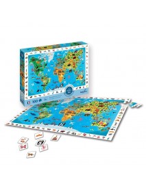 100 detaļu novērošanas puzle "Pasaules dzīvnieki"