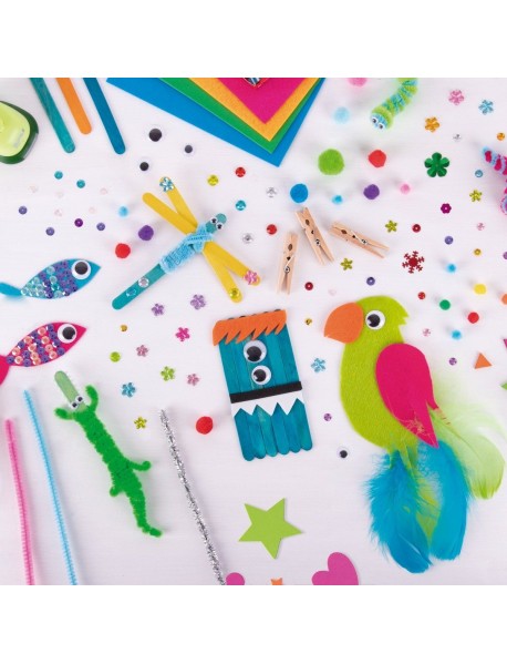 Liela rokdarbu kaste (vairāk nekā 750 priekšmetu) Crafty Box APLI kids 19258