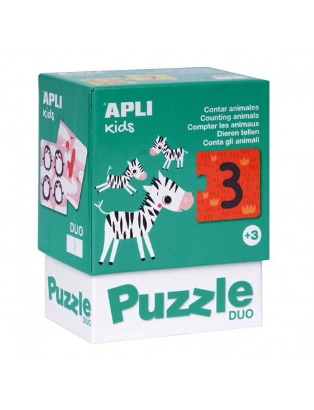 Puzle DUO counting animals APLI Kids 17420