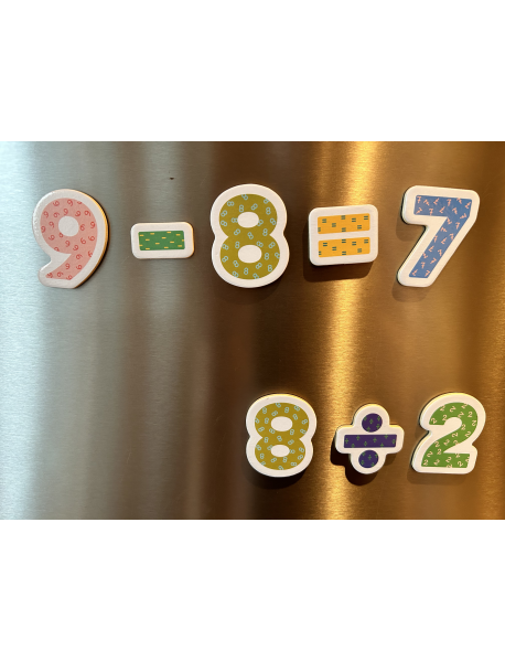 Wooden Numbers Magnets APLI KIDS 18885