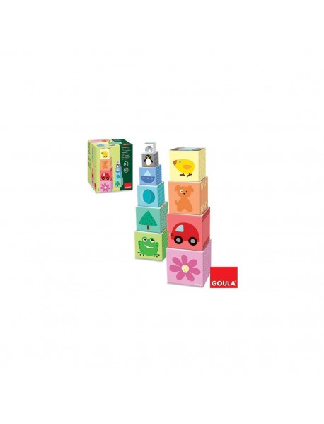 Attīstoša rotaļlieta kluči "Mācīties skaitīt" Goula Pile-Up Cubes 1-10 55218