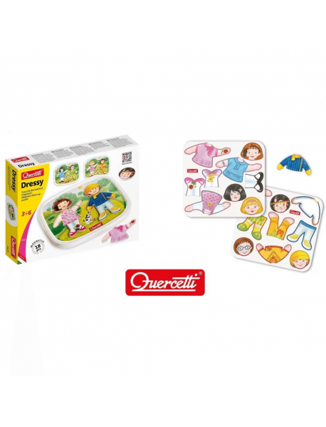 Spēle ar magnētiem Quercetti Dressy Baby Basic Magnetic Puzzle 4425