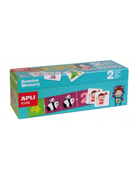 APLI kids 2 vienā spēles: DOMINO un MEMORY