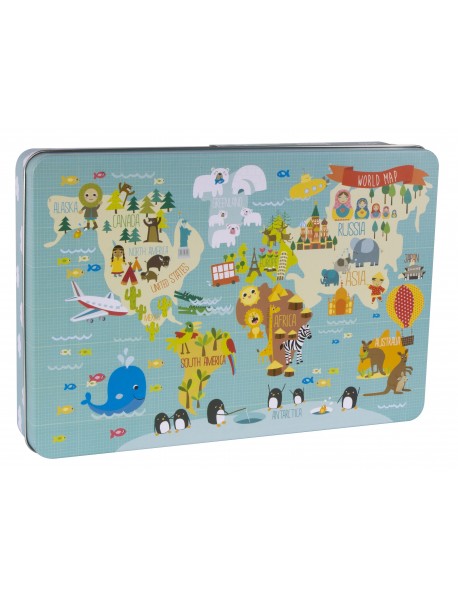 APLI kids XL puzle PASAULES KARTE