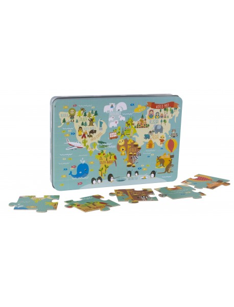 APLI kids XL puzle PASAULES KARTE