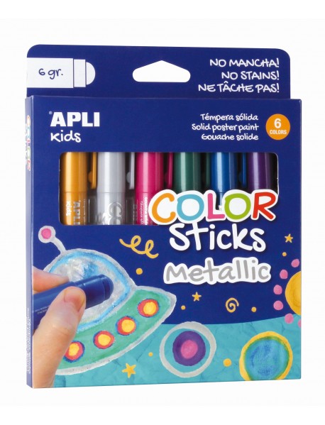 Apli bērnu pasteļkrāsas METĀLISKAS (īpaši spilgtas un spīdīgas)
