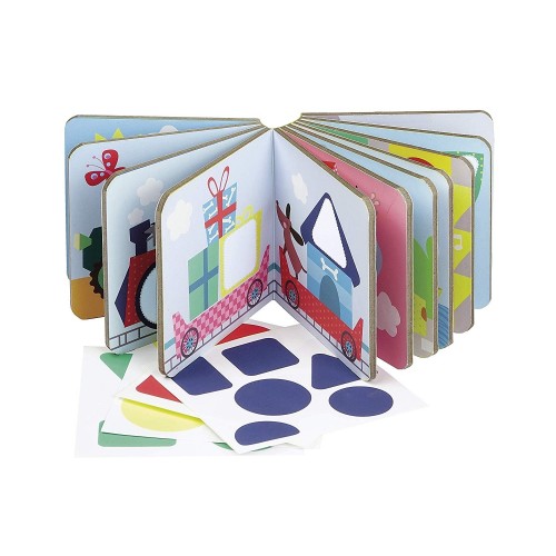 APLI bērnu uzlīmju grāmata ĢEOMETRISKĀS FORMAS