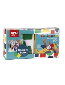 APLI bērnu uzlīmju grāmata ĢEOMETRISKĀS FORMAS