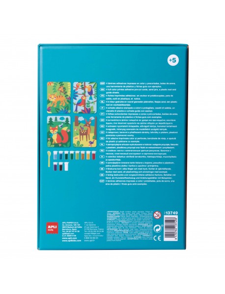 APLI bērnu radošais komplekts KRĀSAINĀ SMILTĪŠU MĀKSLA