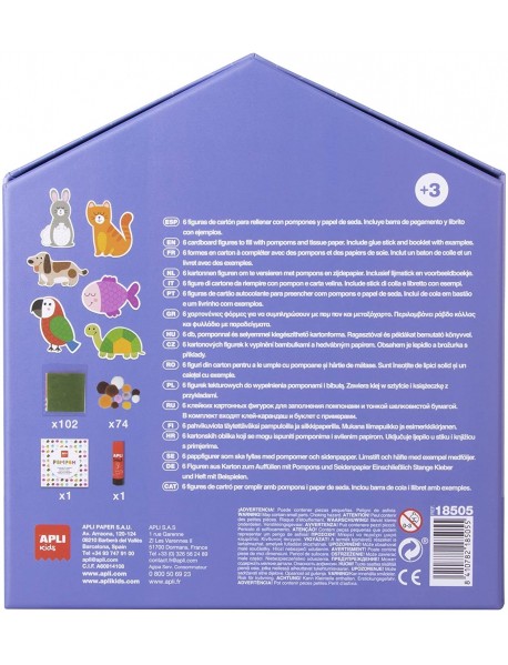 Radošais komplekts "Mans pirmais pomponu mākslas darbs"