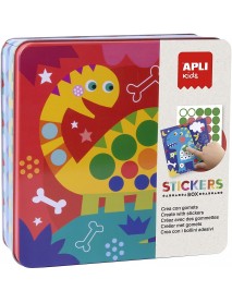 Apli bērnu uzlīmju spēle "Dinozaurs"