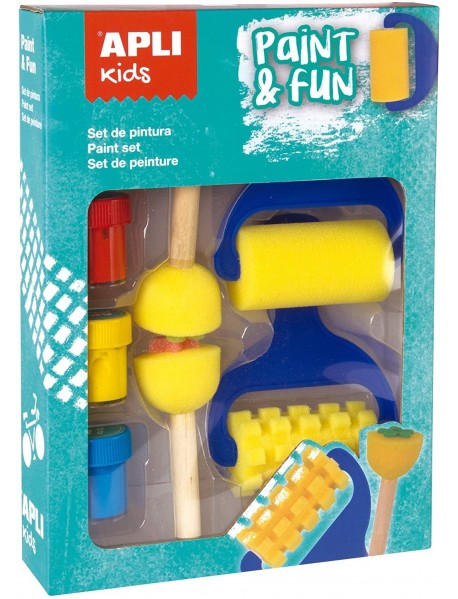 Krāsošanas komplekts ar rullīšiem, zīmogiem un tempera