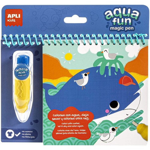 Krāsojamā grāmata "Okeāns" ar ūdens zīmuli Krāsojamā grāmata "Okeāns" ar ūdens zīmuli