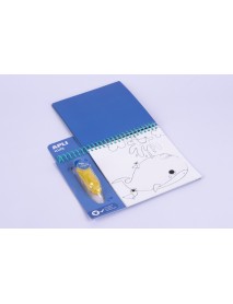 Krāsojamā grāmata "Okeāns" ar ūdens zīmuli