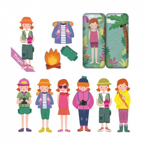 Apli bērnu magnētiskā spēle "Tropiķi" Apli bērnu magnētiskā spēle "Tropiķi"