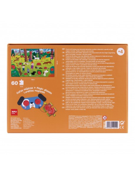 APLI PUZLE Slepenie suņi ar burvju brillēm APLI PUZLE Slepenie suņi ar burvju brillēm