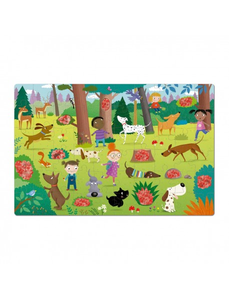 APLI PUZLE Slepenie suņi ar burvju brillēm APLI PUZLE Slepenie suņi ar burvju brillēm