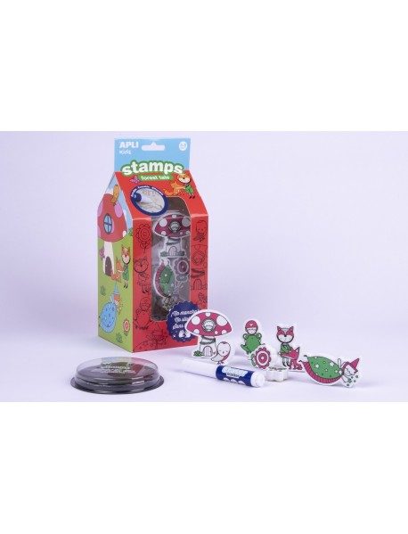 Burvju meža bērnu radošais dzēšgumijas zīmogu komplekts Burvju meža bērnu radošais dzēšgumijas zīmogu komplekts