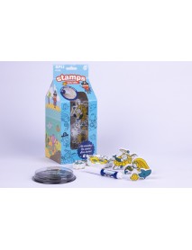 Radošais dzēšgumijas zīmogu komplekts "Jūras pasaka bērniem"