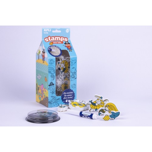 Radošais dzēšgumijas zīmogu komplekts "Jūras pasaka bērniem" Radošais dzēšgumijas zīmogu komplekts "Jūras pasaka bērniem"