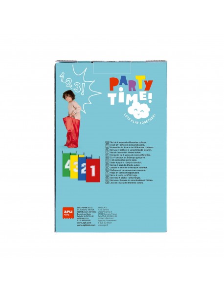 Apli bērnu krāsainās lēkāšanas somas (4 gab.)