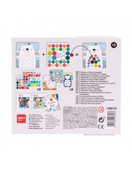 Apli bērnu uzlīmju spēle LĀCIS