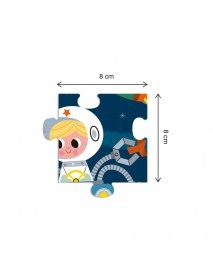 Apli bērnu puzle metāla kastītē KOSMOSĀ