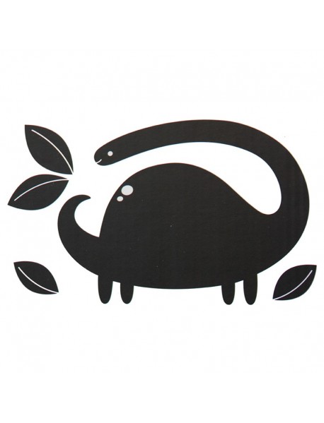 Melna lipīga tāfele ar dinozauru