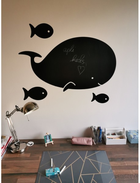 Melna lipīga tāfele ar dinozauru