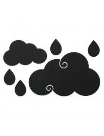 Melna lipīga tāfele ar mākoņiem